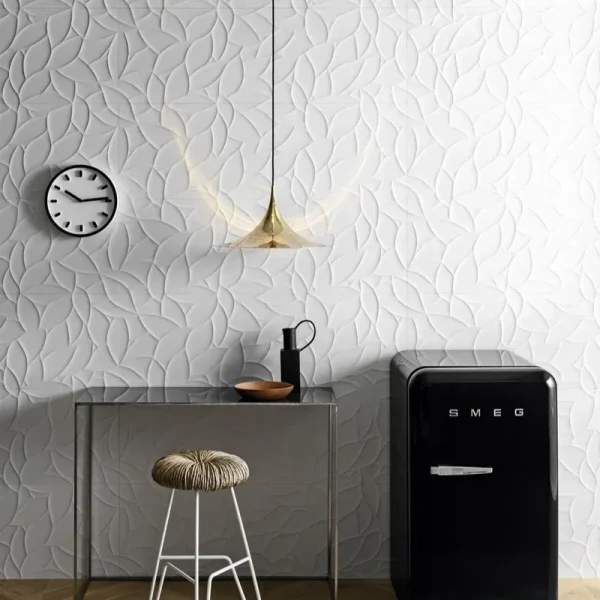 Faianta Alba Rectificata Satinata Semi-Mata Marazzi Essenziale Flora 3D 40X120 cm MMFP