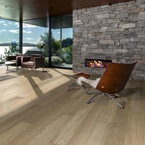 Parchet Kahrs Capital Paris stejar lacuit ultra mat periat micro bizotat alb 1-strip 2420x187x15 mm 151N4AEK4JKW240