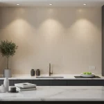 Faianță crem rectificată mată cu efect de piatră, 60×120 cm, Marazzi Stream Ivory