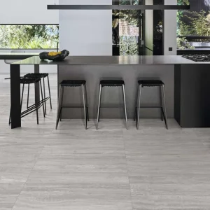 Gresie gri travertin mata Marbleplay Travertino Grigio Marazzi, 60X60 cm
