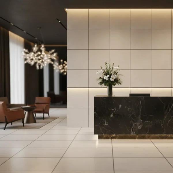 Gresie crem, rectificata, lucioasa, Grande Marble Look, 120x120 cm, Marazzi, M0FZ