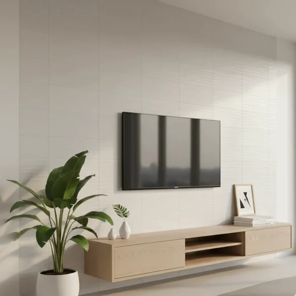 Faianță gri cu model valuri 3D, 20x50 cm, Marazzi Stream Grey Wind M0TA