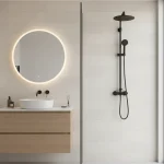 Faianta crem mata cu aspect de piatra, 20x50 cm, Marazzi Stream Ivory