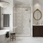 Decor Marazzi Allmarble Statuario Satin Decoro Rose 80X120 cm M93L