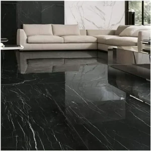 Gresie neagră lucioasă Marazzi Allmarble Elegant Black Lux 60x120