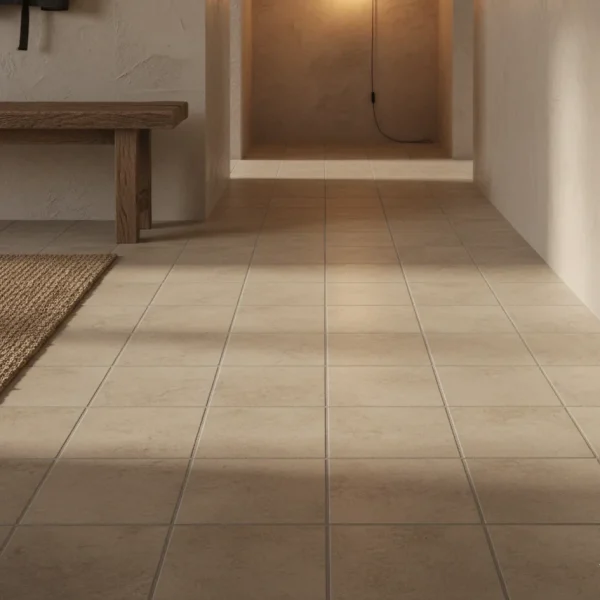 Gresie bej mată 10x10 cm, Marazzi Stonework Taupe MH96