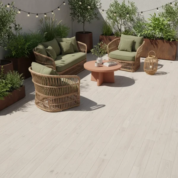 Gresie Almond, aspect parchet, Treverkmore, 20x120 cm, Marazzi, MMYU