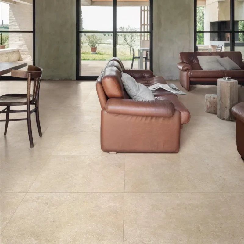 Gresie bej mata living, Mystone Limestone Sand, Marazzi, 60x60 cm