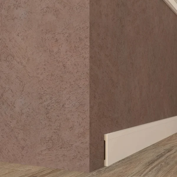Plinta alba din poliuretan, PL04, 16x120x2000 mm