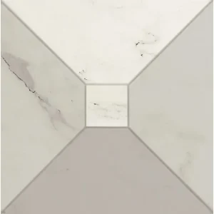 Element decorativ Tozzetto alb mat 3D, Marazzi Allmarble15X15 cm