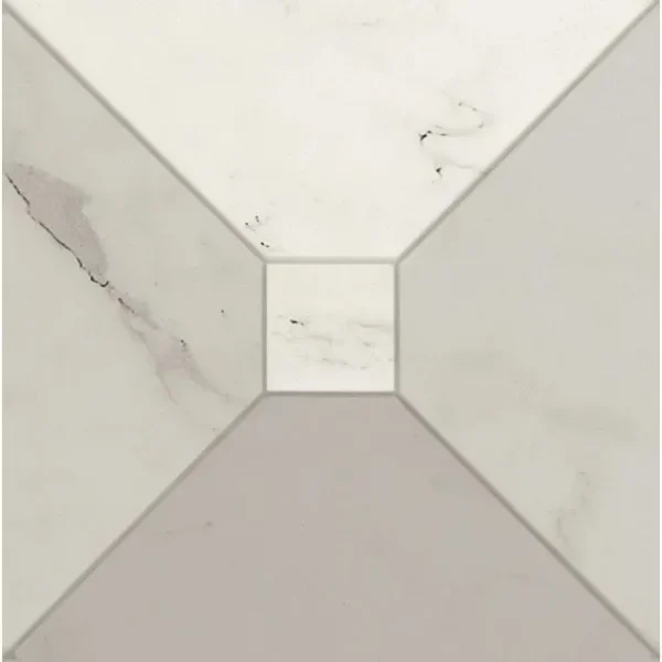Element decorativ Tozzetto alb mat 3D, Marazzi Allmarble15X15 cm