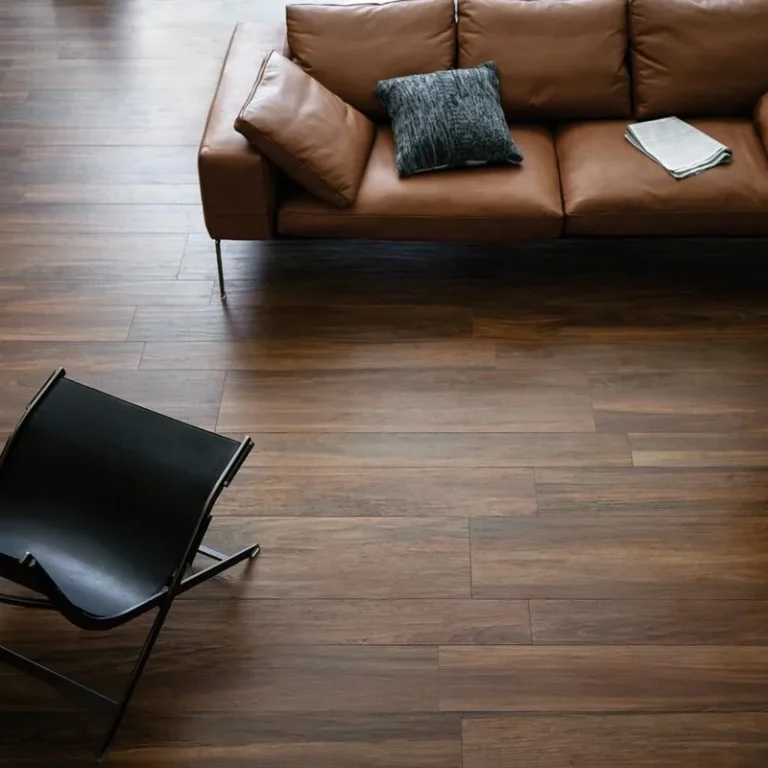 Gresie aspect lemn nuc rectificată mată Treverkchic Marazzi 15×120 cm