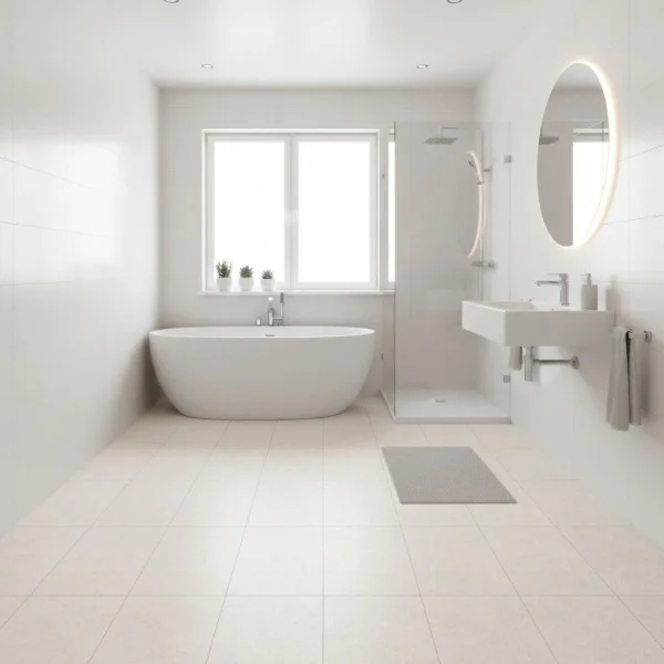 Gresie porțelanată bej cu textură subtilă, Terratech Marazzi, 30x60 cm