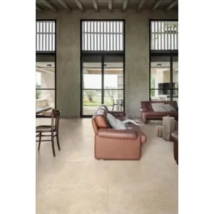 Gresie bej mata, Limestone Sand, Marazzi, 120x120 cm