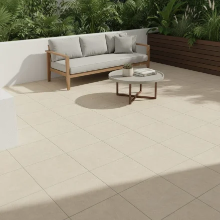 Gresie porțelanată bej cu aspect de piatră, Stonework Marazzi, 33.3x33.3 cm, MLHU