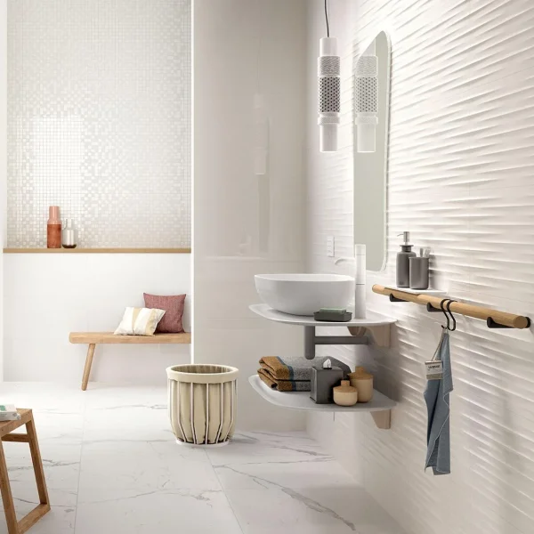 Faianta Alba Lucioasa Marazzi Bianco Lux 30x60 cm MT3H