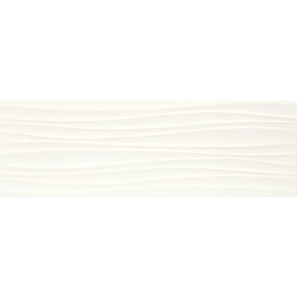 Faianță albă structurată 3D Marazzi Absolute White 25x76 cm