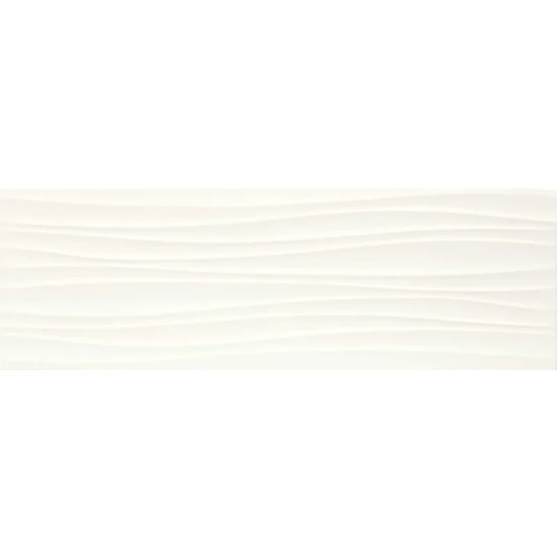 Faianță albă structurată 3D Marazzi Absolute White 25x76 cm
