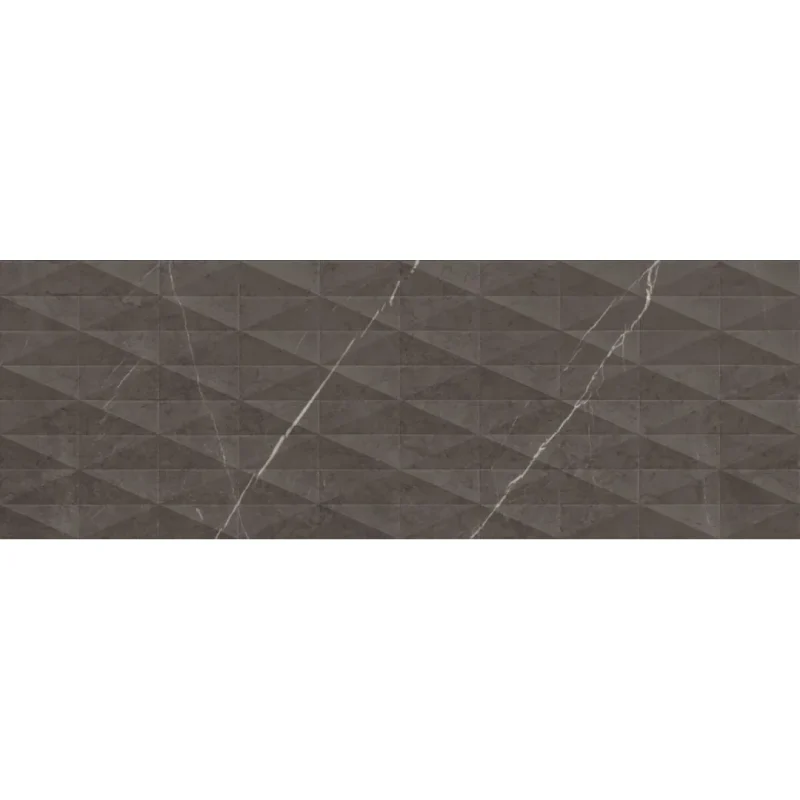 Faianta gri antracit marmură 3D, Marazzi Allmarble Wall, 40x120 cm