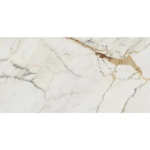 Gresie Alba Rectificata Lucioasa Marazzi Allmarble Golden White Lux 60X120 cm M4GM