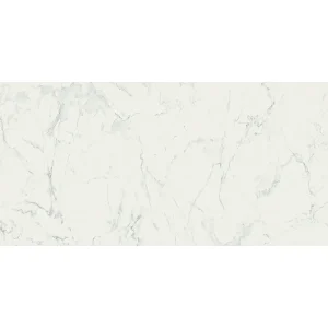 Gresie albă marmură living, Marbleplay White Lux, Marazzi, 58x116 cm