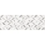 Faianta alba mata decor geometric baie, Marazzi Marbleplay Decoro Naos White 30x90 cm