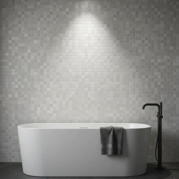 Mozaic gri mat de faianță 20×50 cm Marazzi Stream Grey M0TF