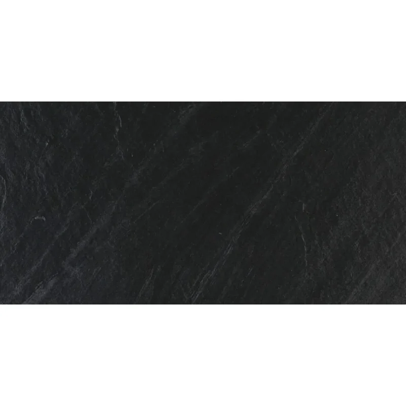 Gresie neagră mată pardoseală, Mystone Lavagna, Marazzi, 30x60 cm