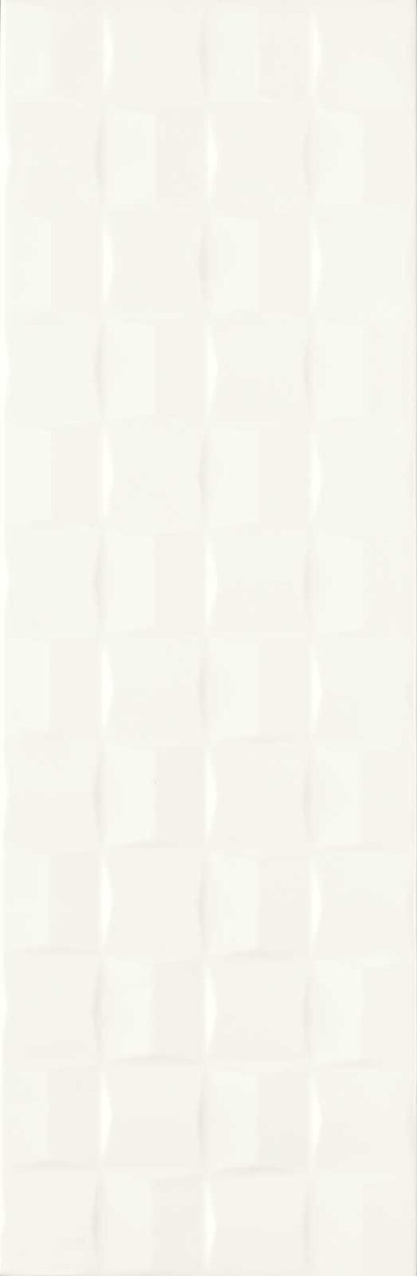 Faianta Alba Structurata Satinata Marazzi Absolute White Cube 3D 25X76 cm M021