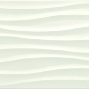 Faianta Alba Structurata Lucioasa Marazzi Chroma White Tide 3D 25x38 cm M00Q