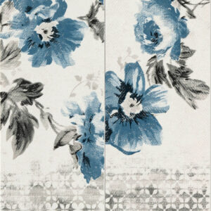 Placa decorativa Marazzi Chroma Decoro Flower White 11.5x38 cm M07K