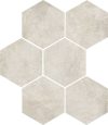 Faianta Gri Hexagonala Mata Marazzi Clays Cotton 21X18.2 cm MM5N