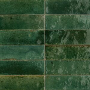 Mozaic Verde Lucios Marazzi Lume Green 6X24 cm M6RQ