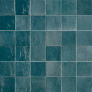 Mozaic Albastru Lucios Marazzi Zellige Petrolio 10x10 cm M5P6