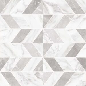 Placa decorativa Marazzi Marbleplay Decoro Naos White 30X90 cm Rectificata M4PK