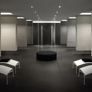 Gresie spatii publice Marazzi Neutro Grafite Bocciardato 60x60 cm Rectificata MJGD