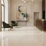Gresie crem structurata, Limestone Ivory, 120×120 cm, Marazzi, M90C