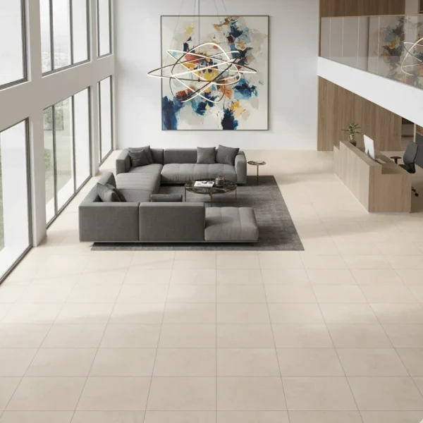 Gresie porțelanată Ivory, textură fin granitată, antiderapantă, 30x60 cm, Marazzi Stream