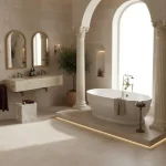 Faianță bej rectificată mată 60x120 cm, Marazzi Stream Beige