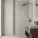 Gresie porțelanată gri cu efect de piatră, 60×120 cm, Marazzi Stream Grey