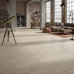 Faianță porțelanată taupe, aspect de nisip fin, Stonework Marazzi, 30×60 cm