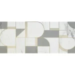 Decor Marazzi Allmarble Statuario Satin Decoro Club 40X120 cm M8T3