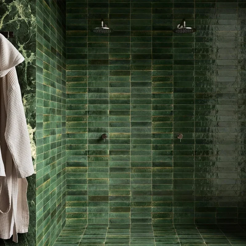 Placa ceramica Marazzi Lume Green 6X24 cm M6RQ