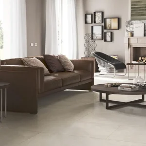 Gresie bej mata, aspect piatră Marazzi Kashmir Beige 75x75 cm