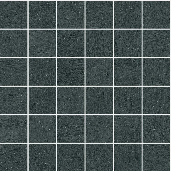 Mozaic gri mat baie Mystone Basalto Lava, Marazzi, 30x30 cm
