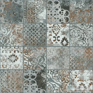 Mozaic gri vintage matte baie, Memento M004, Marazzi, 37.5x37.5 cm