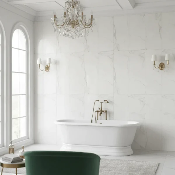 Gresie Alba Rectificata Mata Marazzi Allmarble Statuario 60X120 cm MMGT