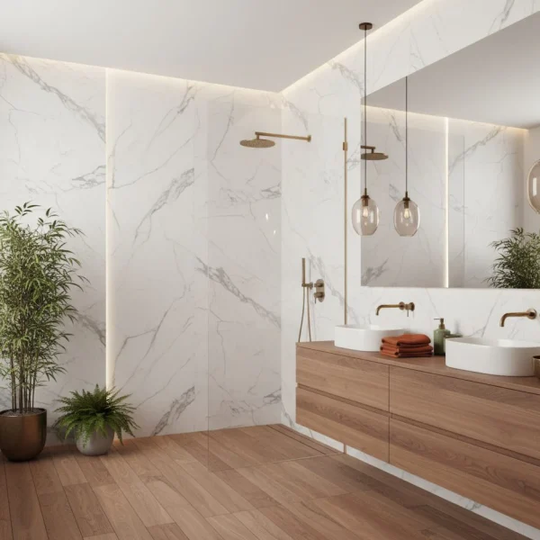 Faianta alba satinata, Grande Marble Look, 160x320x6 cm, Marazzi, M36U