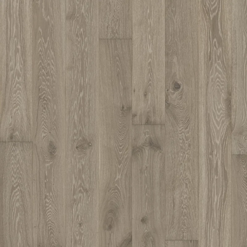 Parchet Kahrs Classic Nouveau Gray stejar lacuit mat gri baituit periat micro-canelat 1-strip 2420x187x15 mm 151NAYEKD1KW240