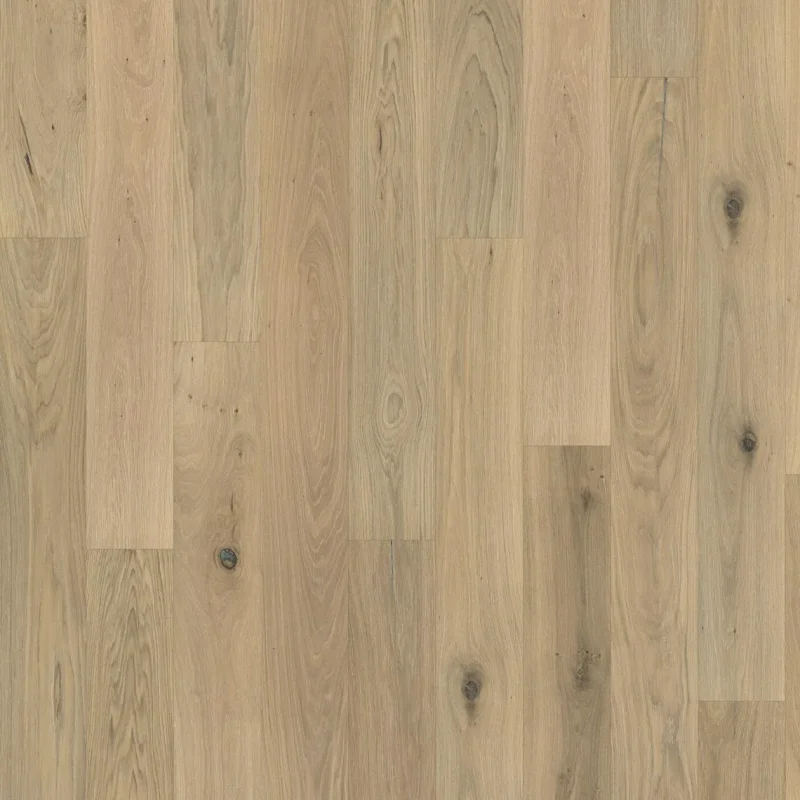 Parchet Kahrs Classic Nouveau Whisper stejar alb lacuit mat periat micro-canelat 1-strip 2000x187x15 mm 151N9AEK16KW200